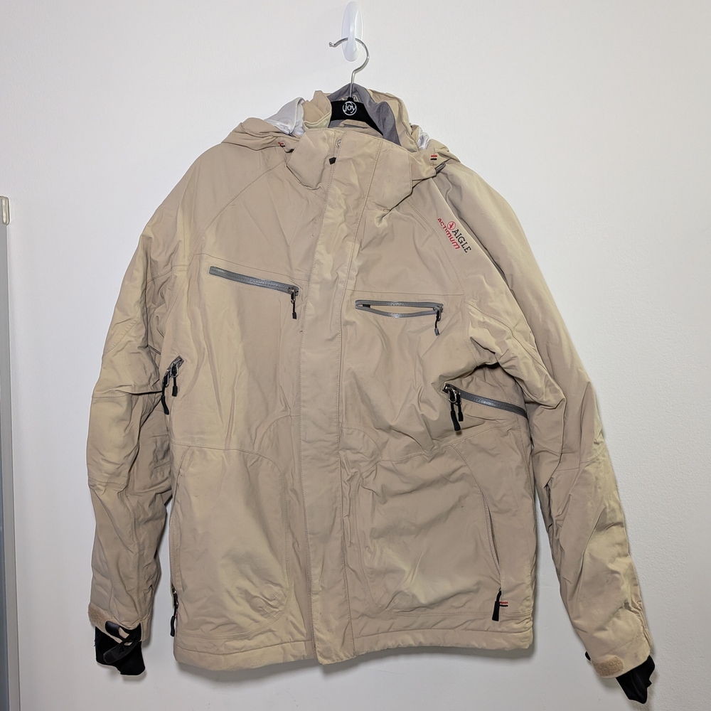 Aigle Actimum Men’s Technical Ski Trekking Jacket Tan Beige | Medium